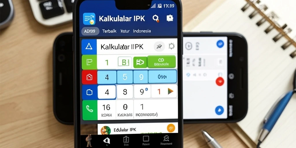 Tampilan antarmuka ADI99 saat menghitung IPK dengan mudah.