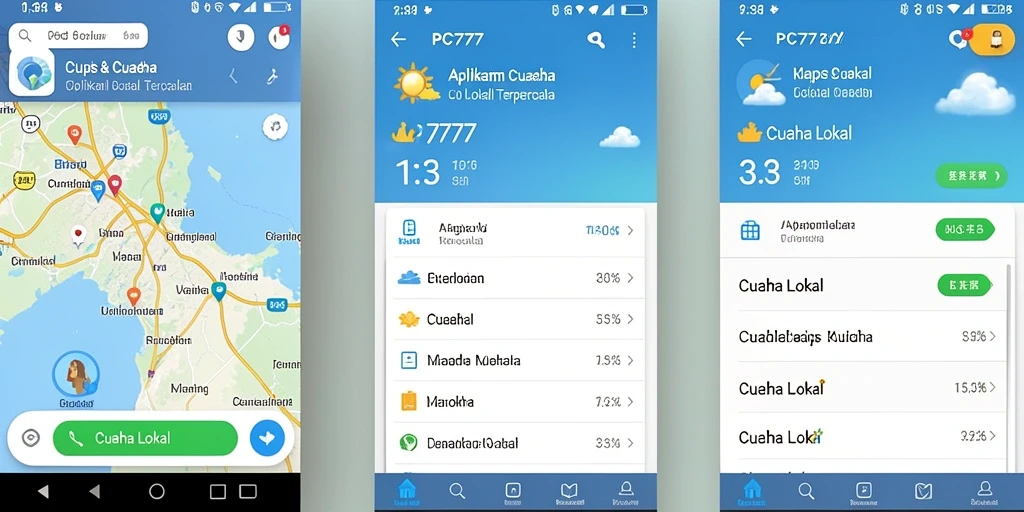 Tampilan antarmuka PC777 yang modern dan informatif.